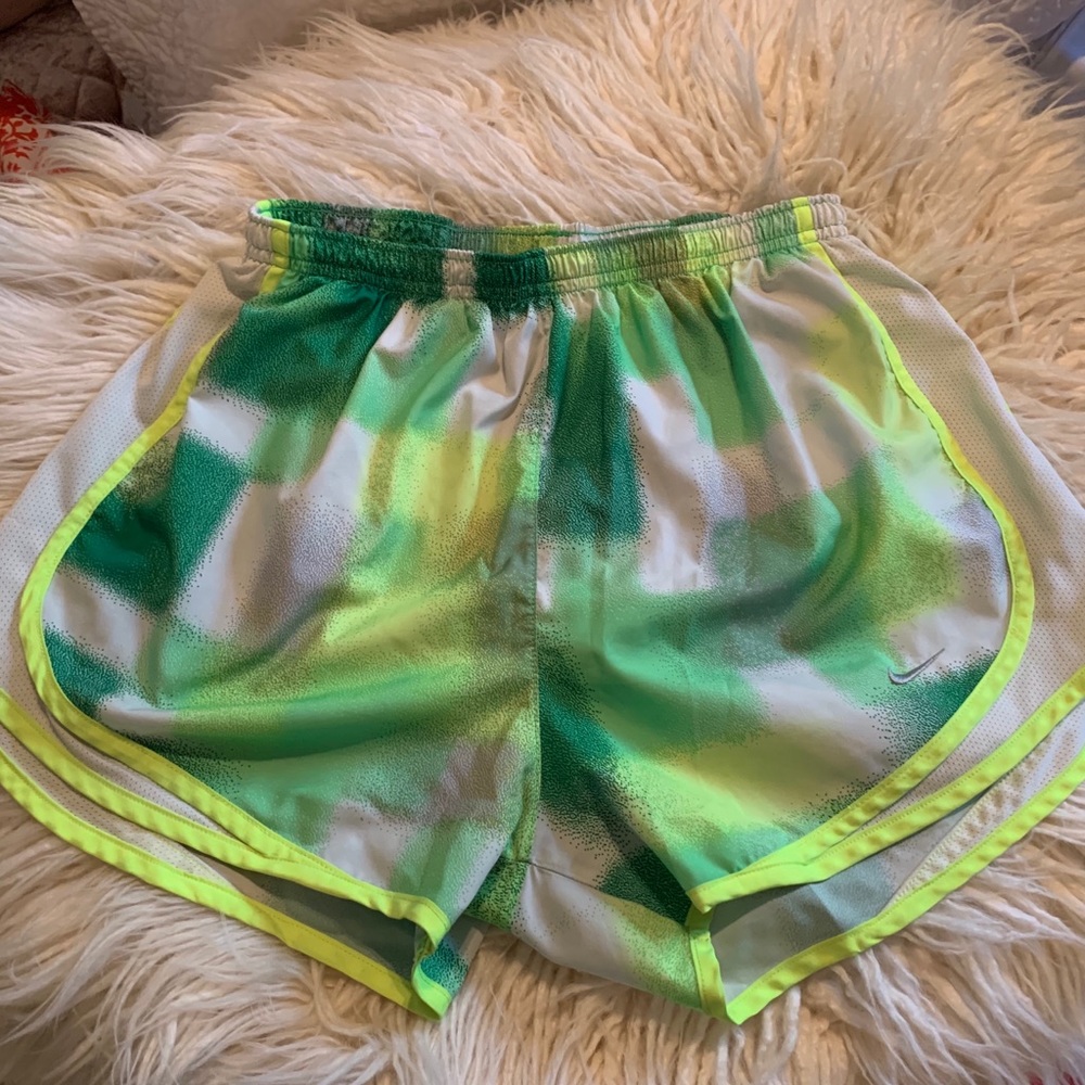 green nike shorts!